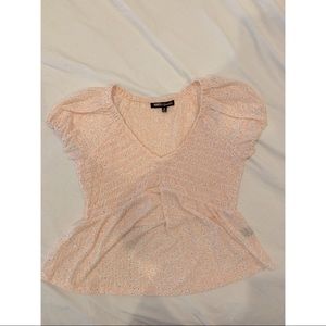 Light pink tight and flowy shirt